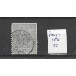 Netherlands 22  Willem III  "BERGUM 1885" small round cancel VFU/ used  CV 35+ €