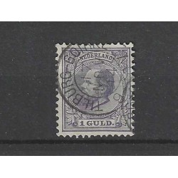 Netherlands 28 Willem III  "TILBURG-GOIRKE 1894" small round cancel VFU/ used  CV 55+ €