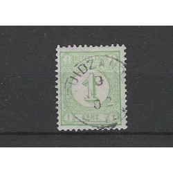 Netherlands 31  Numeral  with "ZUIDZANDE 1892" small round cancel paars VFU/ used  CV 25+ €