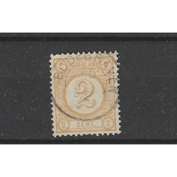 Netherlands 32  Numeral  with "BODEGRAVEN 1892" small round cancel  VFU/ used  CV 10++ €