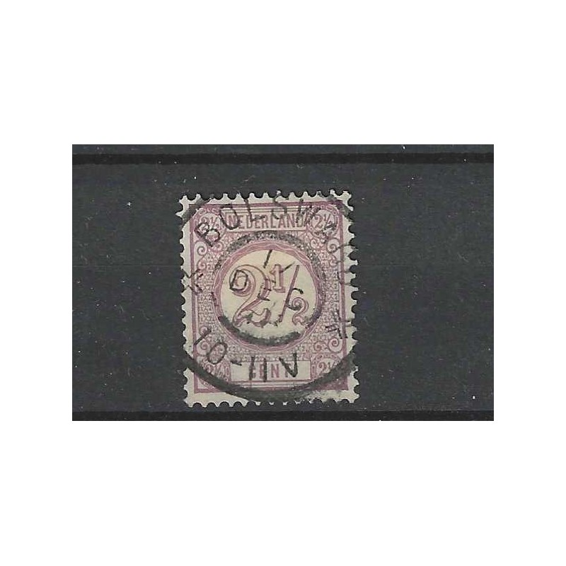 Nederland 33  Cijfer  met "BOLSWARD 1898" grootrond  VFU/ gebr  CV 5++ €
