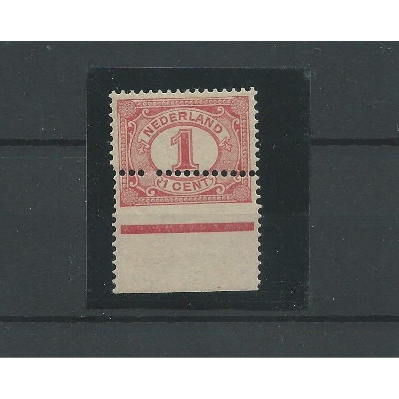 NETHERLANDS 51 "MISPERFORATIE"  randzegel  MH/unused  CV ?? € with BEFUND
