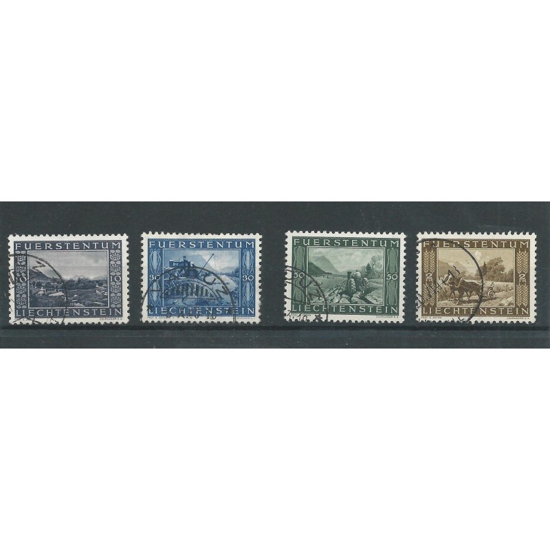 Liechtenstein 218-221  VFU/used  CV  40 €