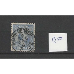 Nederland 35 Wilhelmina "NIEUW-VENNEP 1897" kleinrond VFU/gebr CV  15+ €