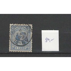 Netherlands 35 Wilhelmina "OLDEHOLTPADE 1898" small round cancel VFU/used CV  90+ €