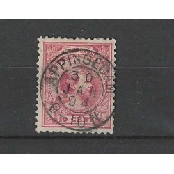 Netherlands 37 Wilhelmina "APPINGEDAM 1894" small round cancel VFU/used CV  9+ €