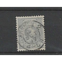 Netherlands 38 Wilhelmina "ARNHEM-2 1897" small round cancel VFU/used CV  7++ €