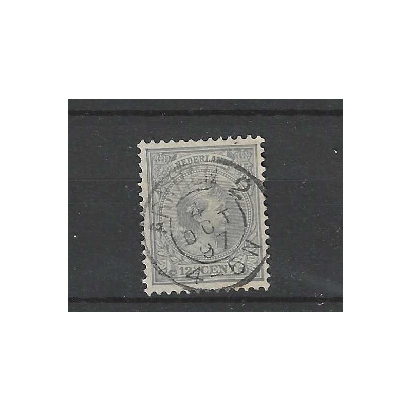 Netherlands 38 Wilhelmina "ARNHEM-2 1897" small round cancel VFU/used CV  7++ €