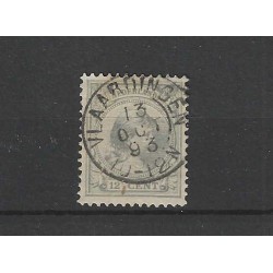 Netherlands 38 Wilhelmina "VLAARDINGEN 1893" small round cancel VFU/used CV  7++ €