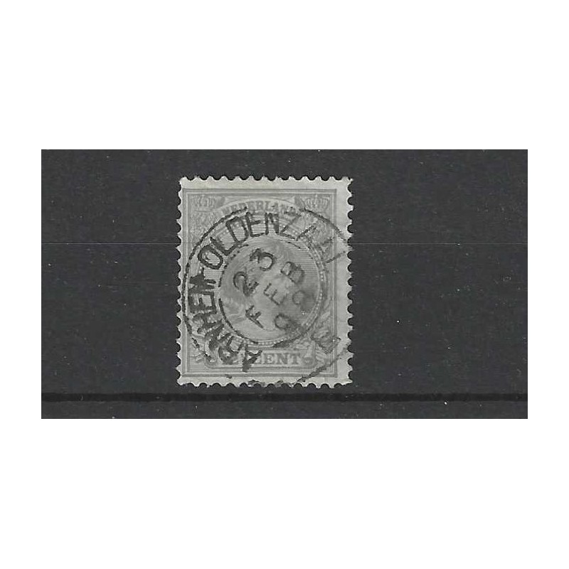 Nederland 38 Wilhelmina "ARNHEM-OLDENZAAL-E 1898" kleinrond VFU/gebr CV  10++ €