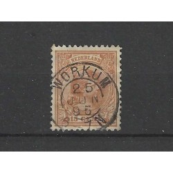 Nederland 39 Wilhelmina "WORKUM 1895" kleinrond VFU/gebr CV  10++ €