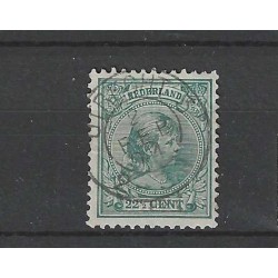 Nederland 41 Wilhelmina "UTRECHT-3 1894" kleinrond VFU/gebr CV  30++ €