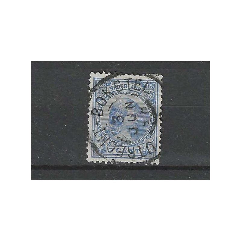 Netherlands 35 Wilhelmina "UTRECHT-BOKSTEL 1898" large round cancel VFU/used CV  15+ €