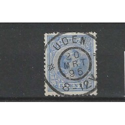 Nederland 35 Wilhelmina "UDEN 1895" grootrond VFU/gebr CV  15+ €
