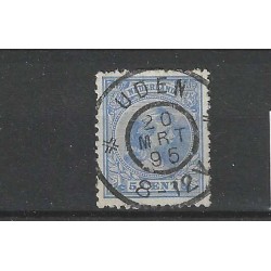 Netherlands 35 Wilhelmina "UDEN 1895" large round cancel VFU/used CV  15+ €