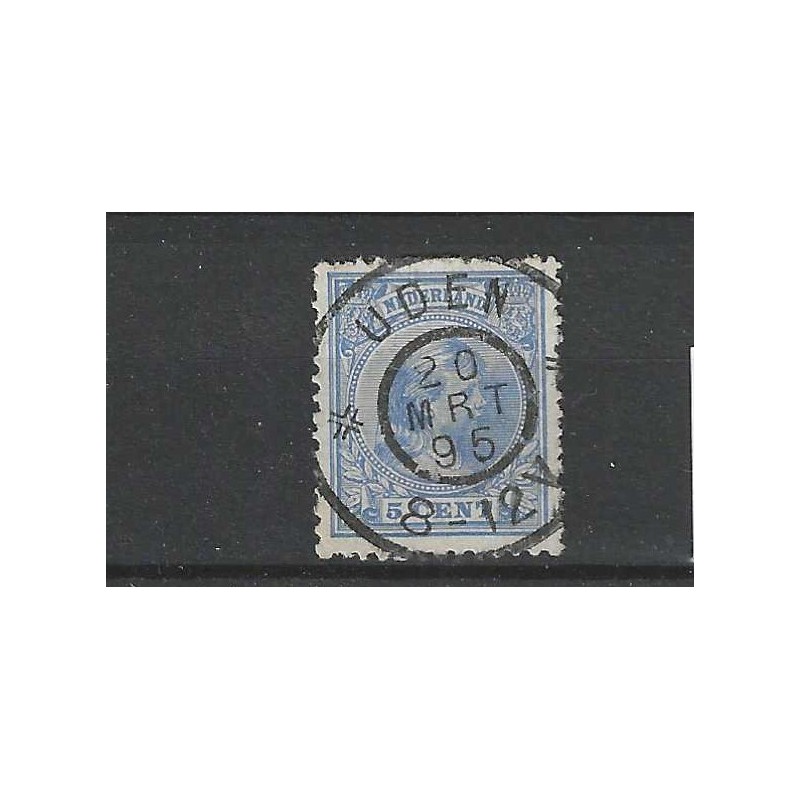 Nederland 35 Wilhelmina "UDEN 1895" grootrond VFU/gebr CV  15+ €