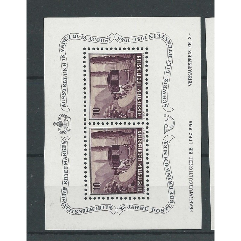 Liechtenstein  BLOCK 4  MNH/postfris  CV  55 €