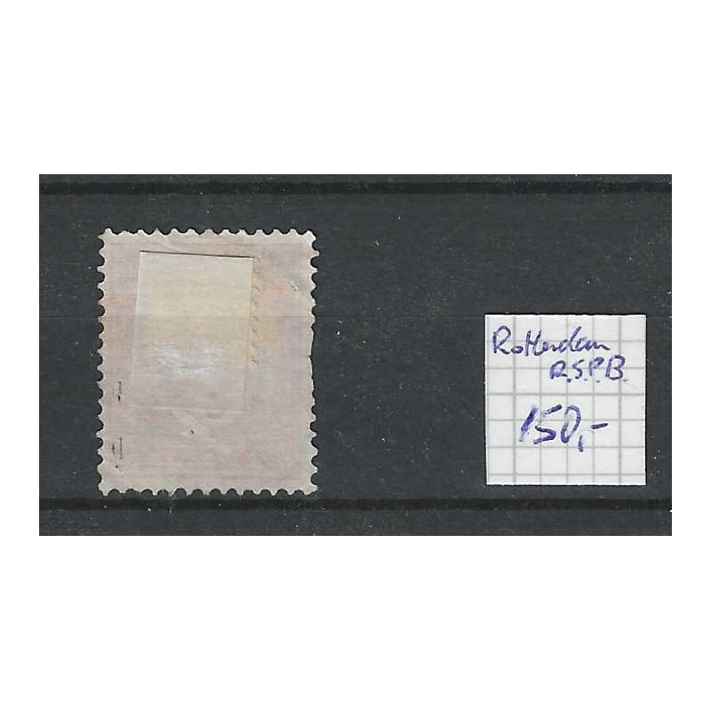 Nederland 37 Wilhelmina "ROTTERDAM R.P.S.B.  1896" grootrond VFU/gebr CV  150+ €