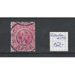 Netherlands 37 Wilhelmina "ROTTERDAM R.P.S.B.  1896" large round cancel VFU/used CV  150+ €