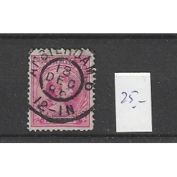 Netherlands 37 Wilhelmina "AMSTERDAM-6 1898" large round cancel VFU/used CV  25+ €