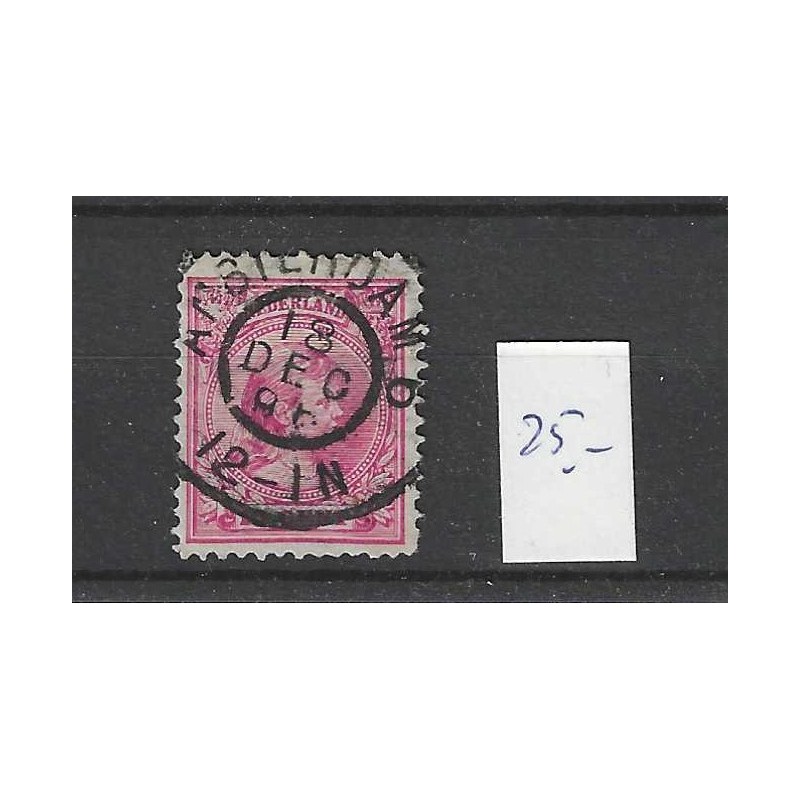 Netherlands 37 Wilhelmina "AMSTERDAM-6 1898" large round cancel VFU/used CV  25+ €