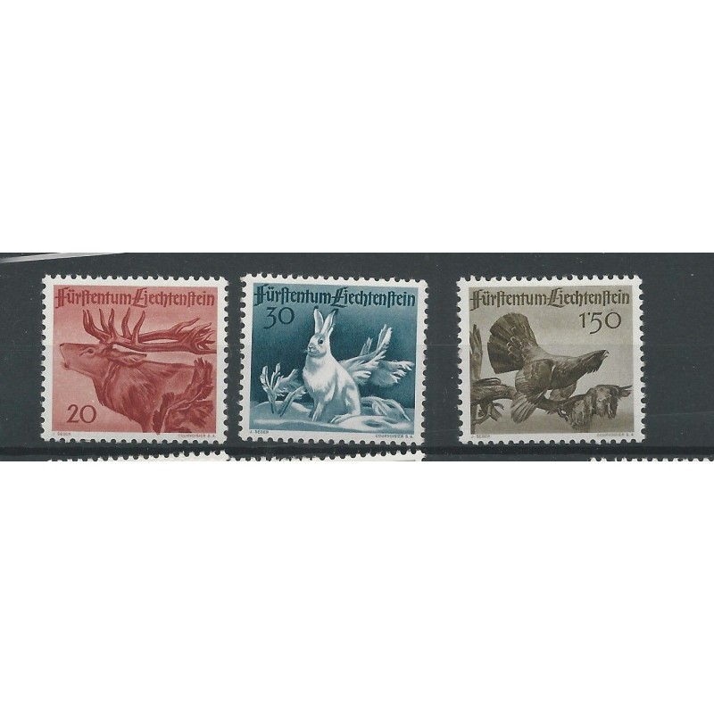 Liechtenstein  249-251 Jagd  MNH  CV  20€