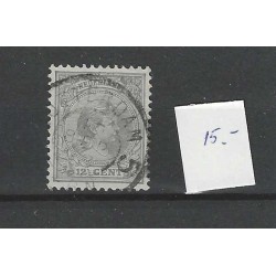 Nederland 38 Wilhelmina "ROTTERDAM-5 1899" grootrond VFU/gebr CV  15+ €