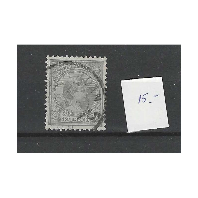 Nederland 38 Wilhelmina "ROTTERDAM-5 1899" grootrond VFU/gebr CV  15+ €