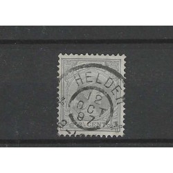 Netherlands 38 Wilhelmina "HELDER 1897" large round cancel VFU/used CV  3+ €