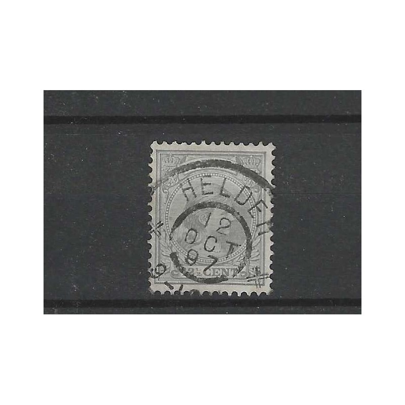 Nederland 38 Wilhelmina "HELDER 1897" grootrond VFU/gebr CV  3+ €