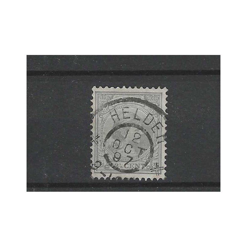 Netherlands 38 Wilhelmina "HELDER 1897" large round cancel VFU/used CV  3+ €