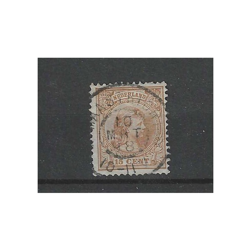 Nederland 39 Wilhelmina "MAASTRICHT  1898" grootrond VFU/gebr CV  8+ €
