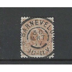 Netherlands 39 Wilhelmina "BARNEVELD 1897" large round cancel VFU/used CV  9+ €