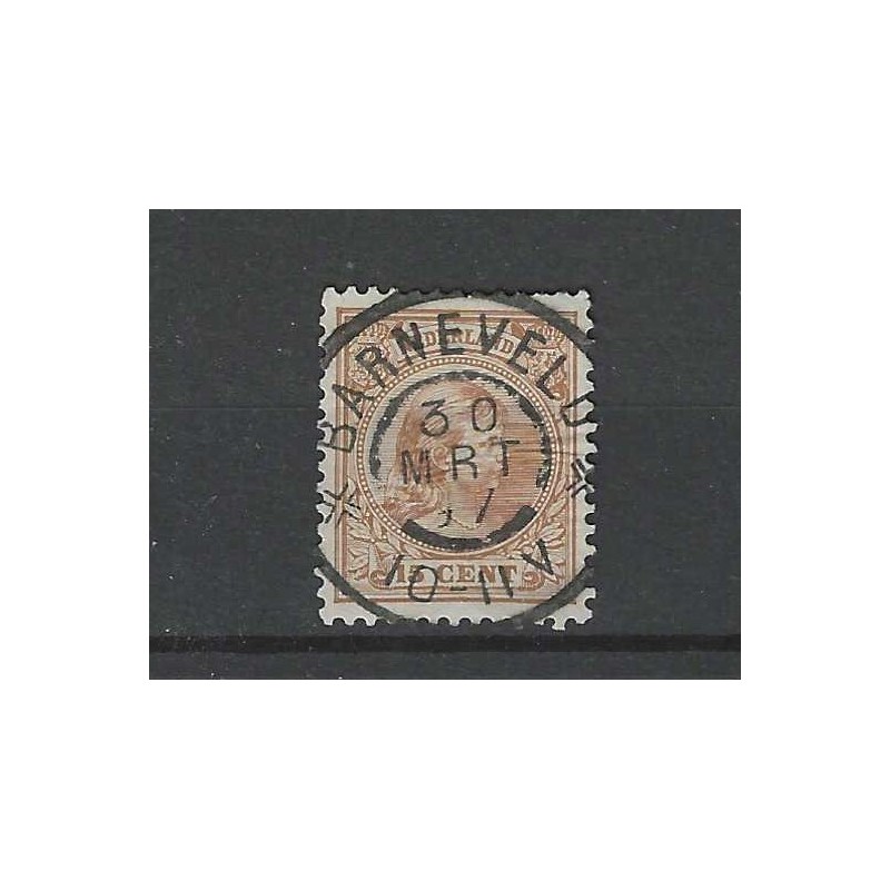 Netherlands 39 Wilhelmina "BARNEVELD 1897" large round cancel VFU/used CV  9+ €