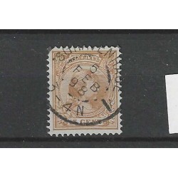 Nederland 39 Wilhelmina "GRAVENHAGE-1  1898" grootrond VFU/gebr CV  26+ €