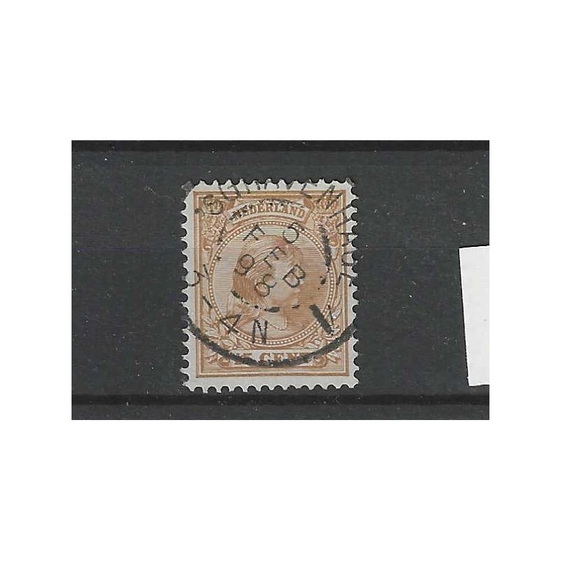 Nederland 39 Wilhelmina "GRAVENHAGE-1  1898" grootrond VFU/gebr CV  26+ €