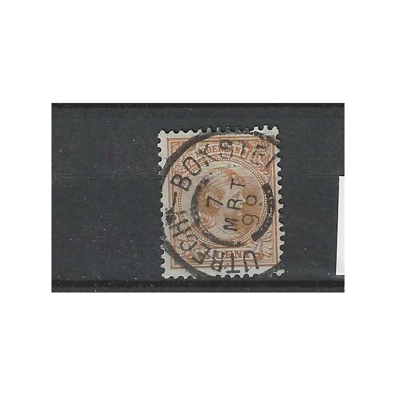 Netherlands 39 Wilhelmina "UTRECHT-BOKSTEL 1899" large round cancel VFU/used CV  21+ €