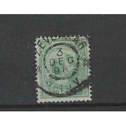 Netherlands 40 Wilhelmina "ZEVENAAR 1896" large round cancel VFU/used CV  6+ €