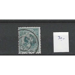 Netherlands 41 Wilhelmina "GRAVENHAGE-3 1898" large round cancel VFU/used CV  50+ €
