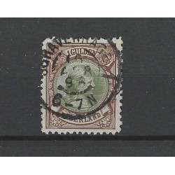 Netherlands 46 Wilhelmina "GRAVENHAGE-1 1898" large round cancel VFU/used CV  50+ €