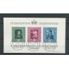 Liechtenstein  BLOCK 5  Breifmarkenausstellung  VFU/used  CV 160 € FDC-cancel