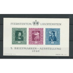 Liechtenstein  BLOCK 5  Breifmarkenausstellung  MNH  CV 160 €