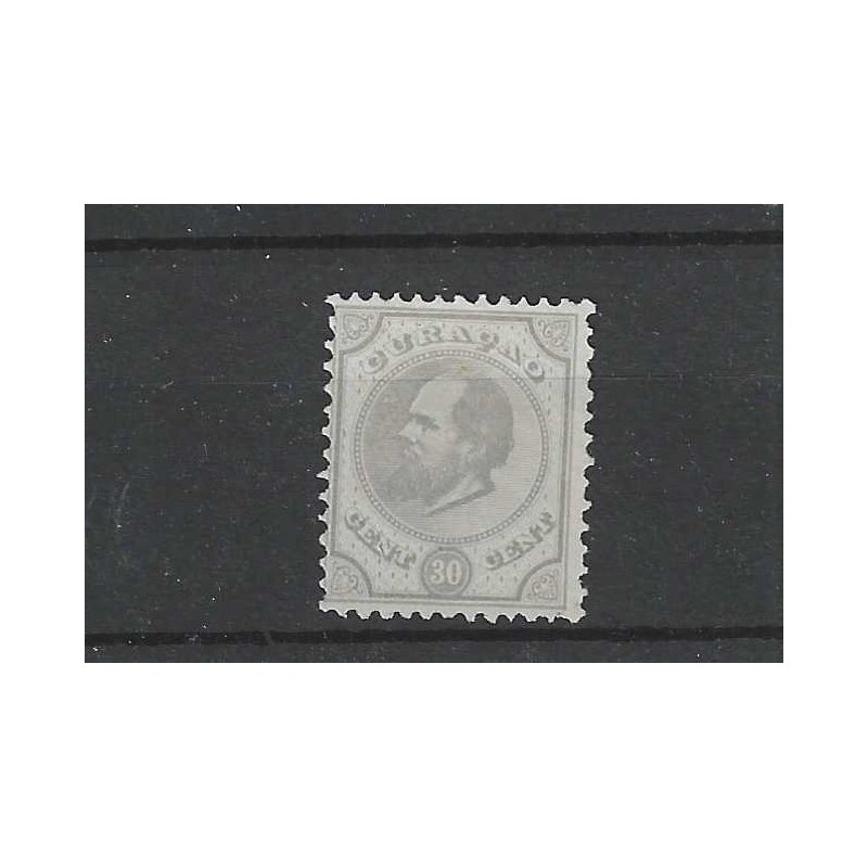 Curaçao 8D Willem III  30ct  MH/unused  CV 55 €