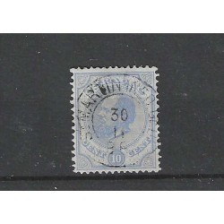 Curacao 4C Willem III "St Martin 1886" VFU/gebr  CV 27,5++ €