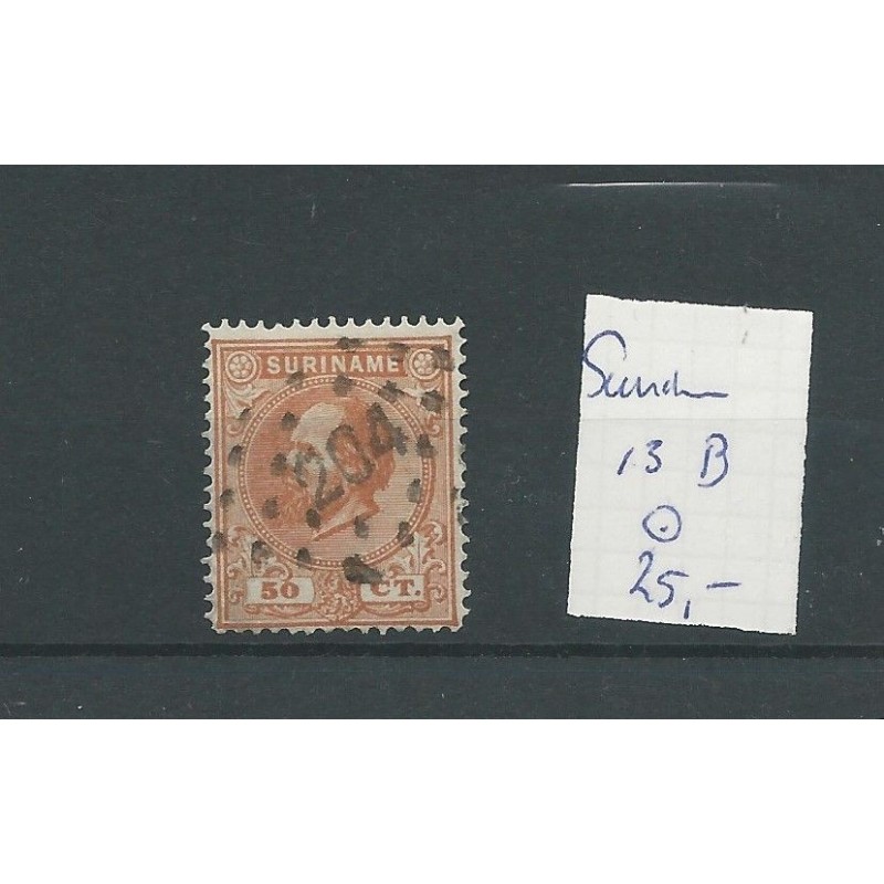 Suriname  13B  SUPERB   VFU/used CV 25 €