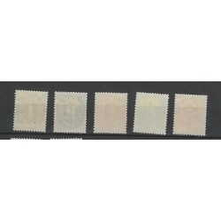 Curaçao 153-157 Numeral  MH/unused  CV 30 €