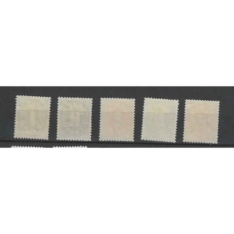 Curaçao 153-157 Numeral  MH/unused  CV 30 €