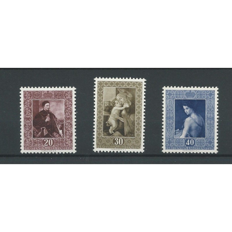 Liechtenstein  306-308 Gemälde  MNH  CV 140 €