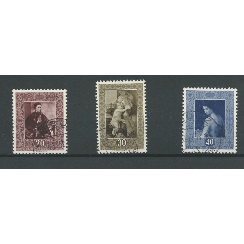 Liechtenstein  306-308 Gemälde  VFU/used  CV 28 €