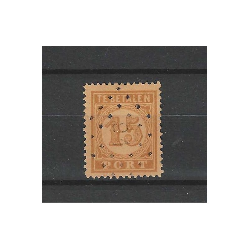Ned. Indie  P3 Port 1874 met puntstempel 91  VFU/gebr CV 30++ €